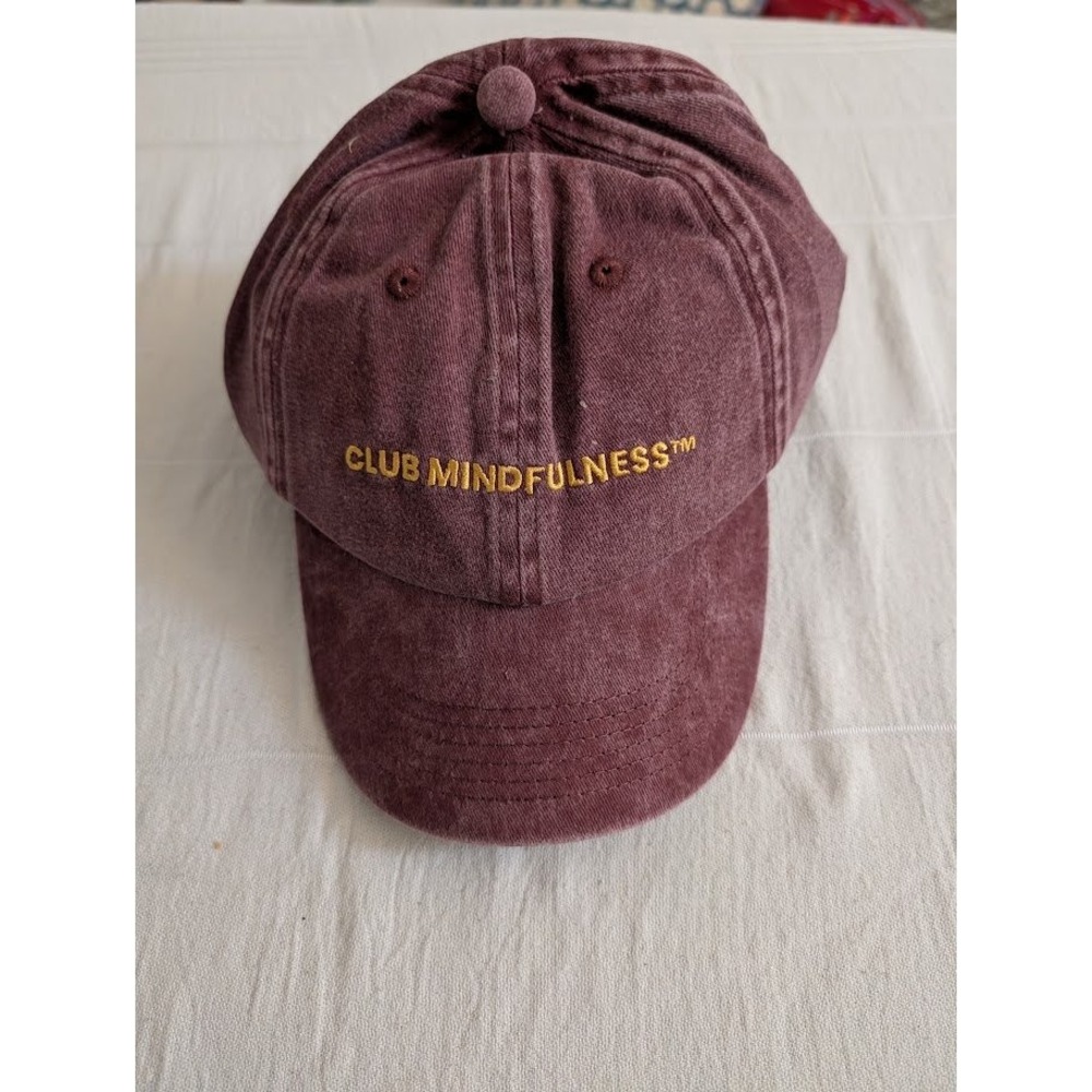 Active After Coffee Club Mindfulness Cap‎ Maroon Dad Hat